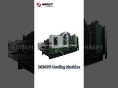 What’s the production process of the polyester fiber through the carding machine?