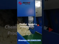 What is spray bonded wadding production line?