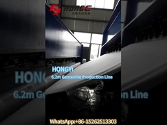 What's the working process of geotextile production line?