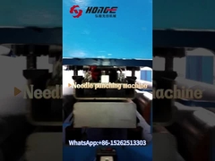 How is the needle-punched fabric made?