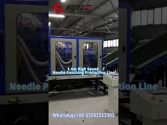 What is high speed needle punching production line used for?