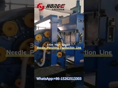How to make needle-punched fabric for nonwoven machinery?