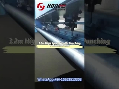 What is high speed needle punching production line used for?