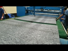 What are the main components of the waste felt production line?