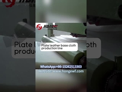 how to make plate leather base cloth for nonwoven machinery?