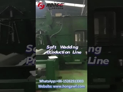 What's the working process of soft wadding production line?
