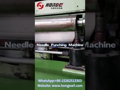 How is the needle-punched fabric made?