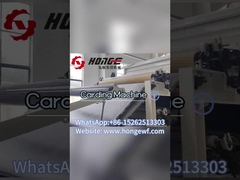 How does a nonwoven carding machine work?