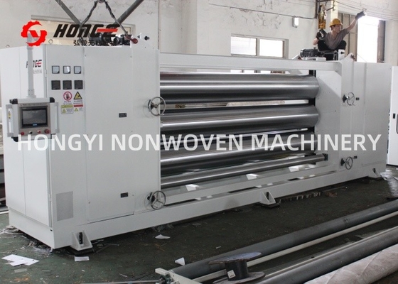 Three Roller Calender Ironing Machine For Nonwoven Textile Machinery