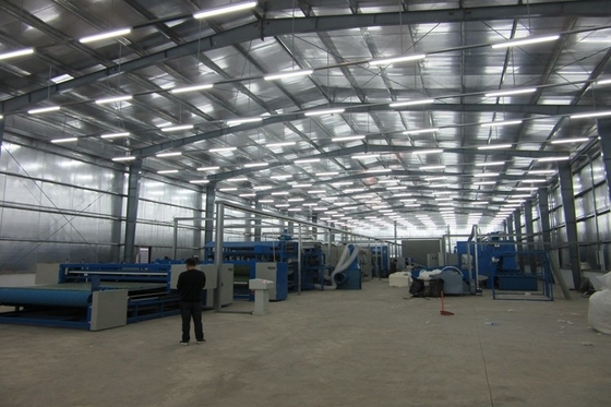 2000mm Nonwoven Spray Glue Soft And Hard Wadding / Oven Production Line