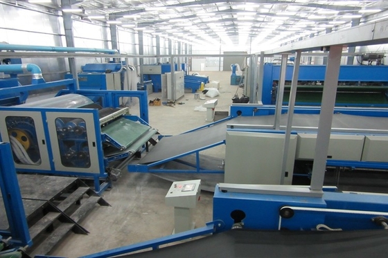 2000mm Nonwoven Spray Glue Soft And Hard Wadding / Oven Production Line