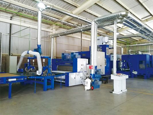 Industrial Nonwoven Cotton Carding Machine Recycled Fiber