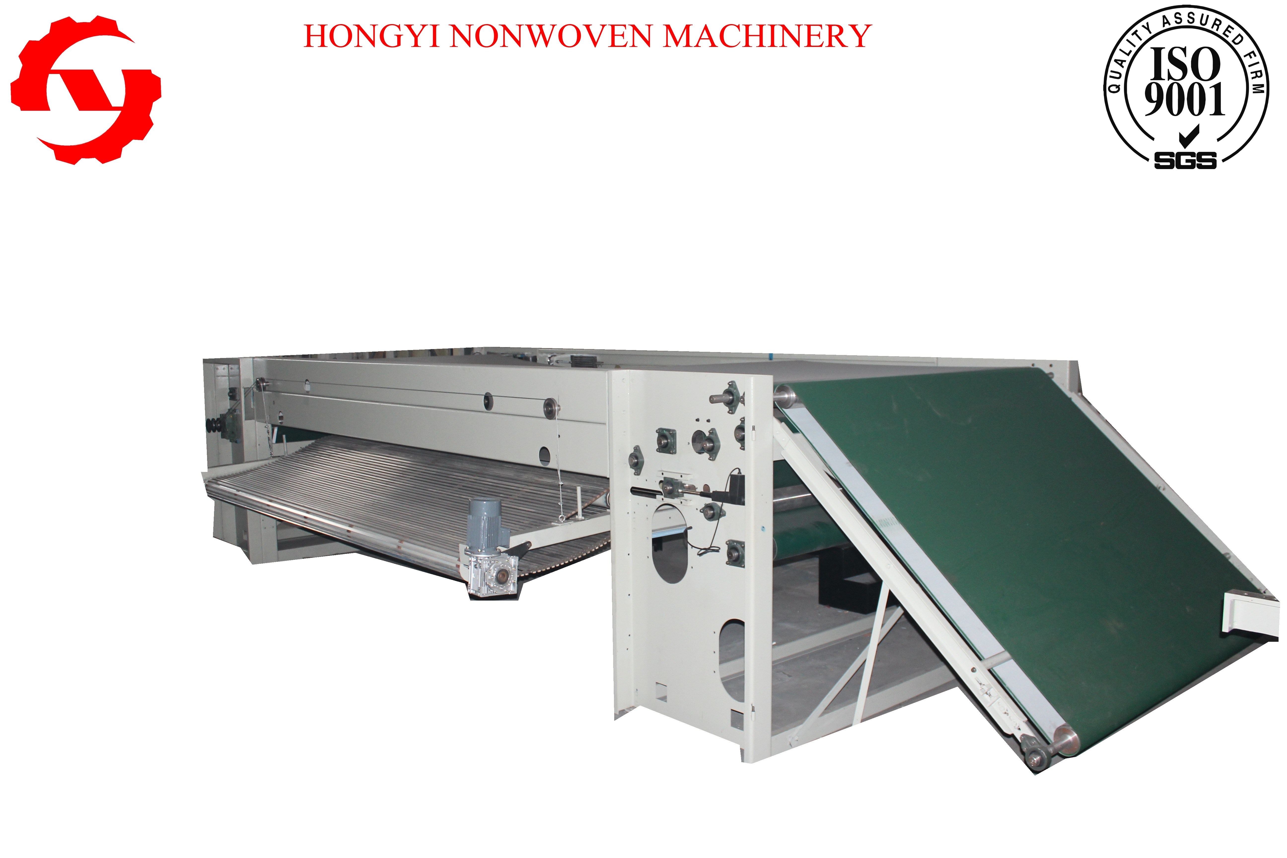 Thermal Bond Nonwoven Fabric  Cross Lapper Machine , Automatic Fabric Spreading Machine