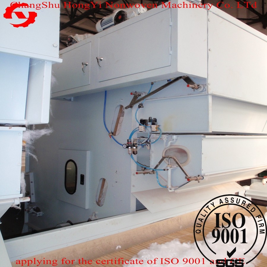 Polyester Fiber Cotton Opening Machine For Wadding Making 3.75kw