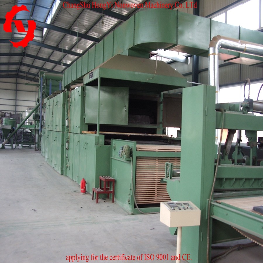 Non Woven Polyester Felt Making Machine / 4000mm Non Woven Fabric Production Line