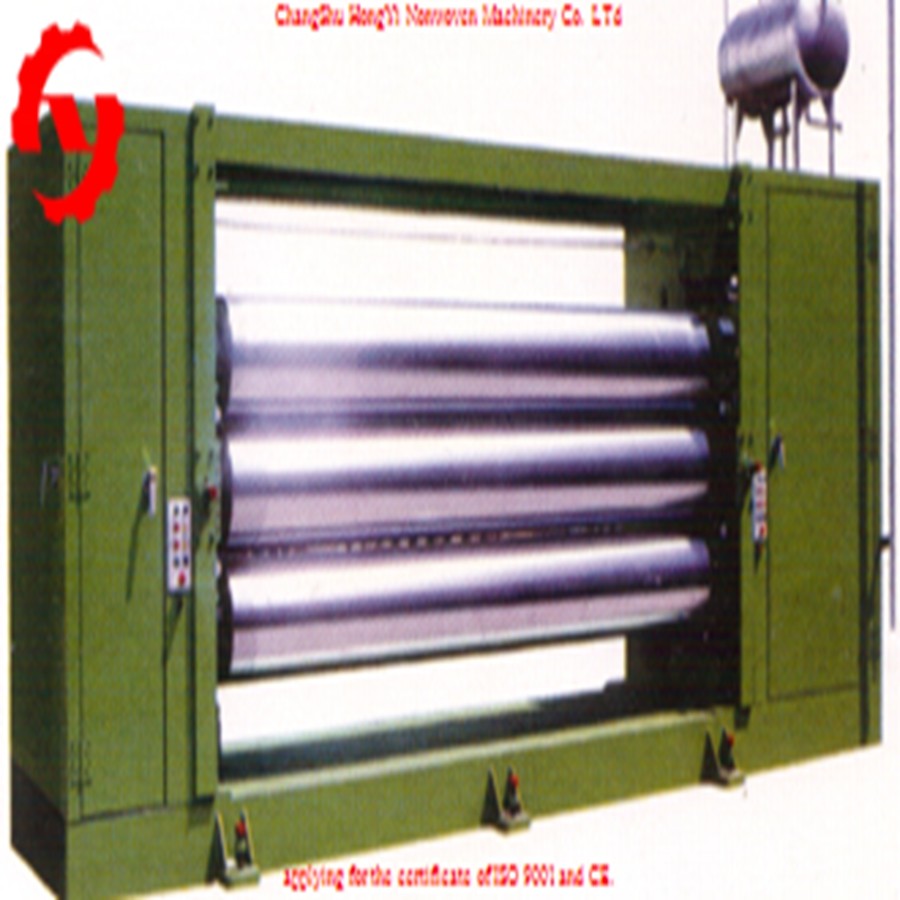 Energy Conservation 4.5m Textile Calendering Machine Non Woven Heat Embossing On Fabric