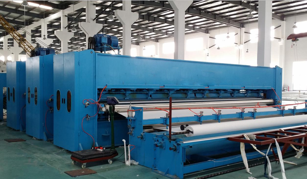 HongYi-2 Years Warranty 80-500kg/h Capacity Non Woven Fabric Manufacturing Machine Needle Punching Production Line