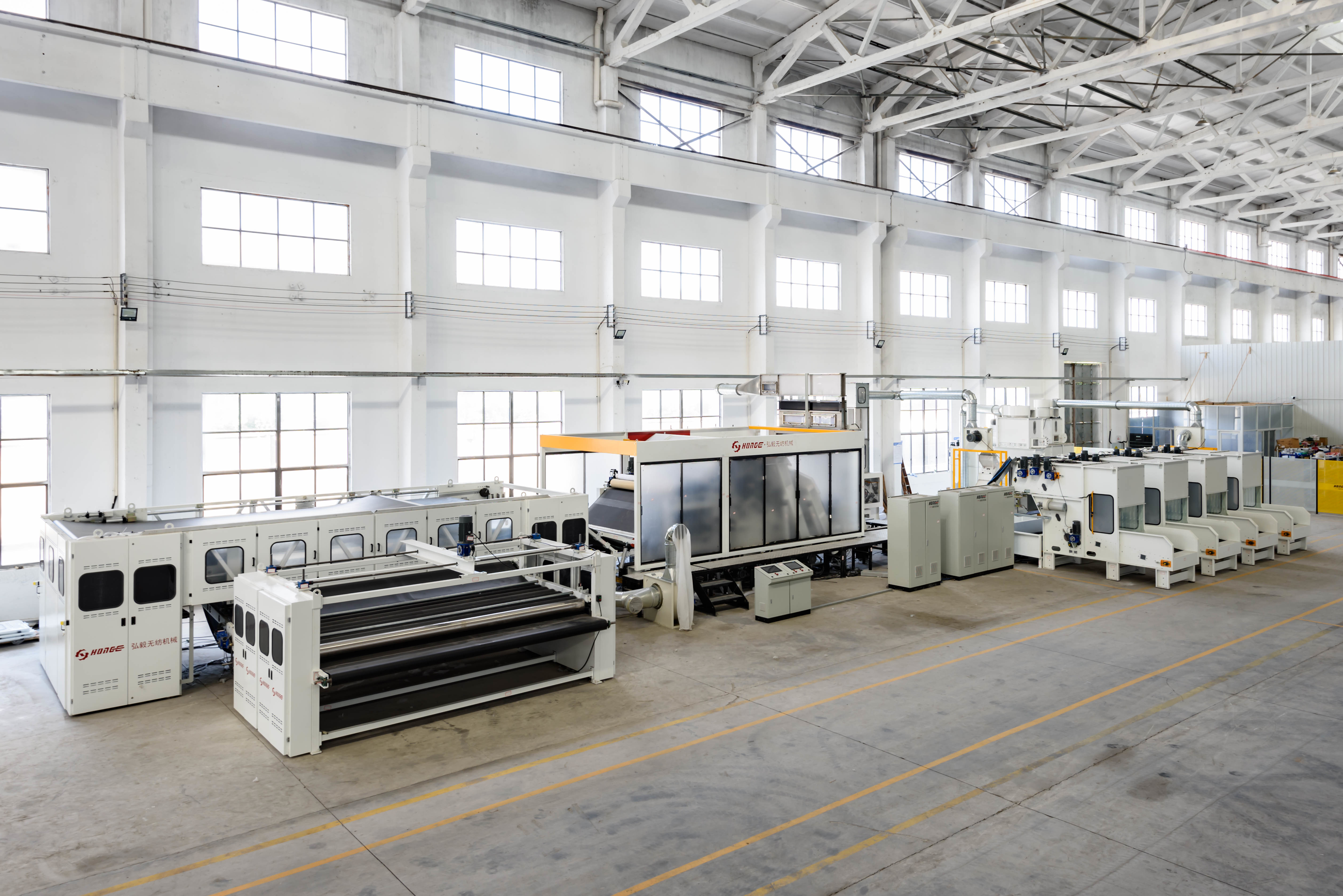 High Capacity Geotextile Needle Punching Nonwoven Production Line