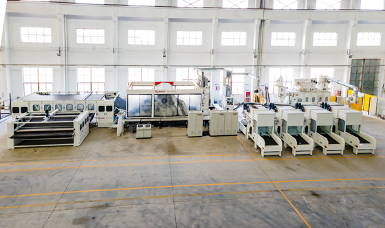 8m Needle Punching Non Woven Fabric Geotextile Production Line