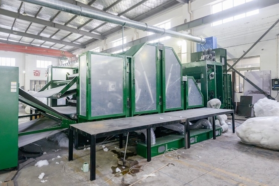 HongYi-2 Years Warranty High Efficiency Nonwoven Carding Machine Double Doffer For Wool
